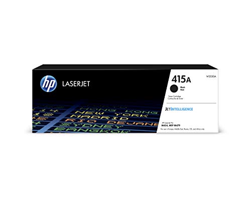 HP 415A W2030A, Negro, Cartucho Tóner Original, de 2.400 páginas, para impresoras HP Color LaserJet Pro M454dw, M454dn, MFP M479fdw, MFP M479dw, MFP M479fdn y MFP M479fnw