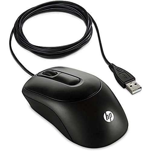 HP X900 Wired Mouse USB Óptico 1000DPI Ambidextro Negro - Ratón (Ambidextro, Óptico, USB, 1000 dpi, 70 g, Negro)