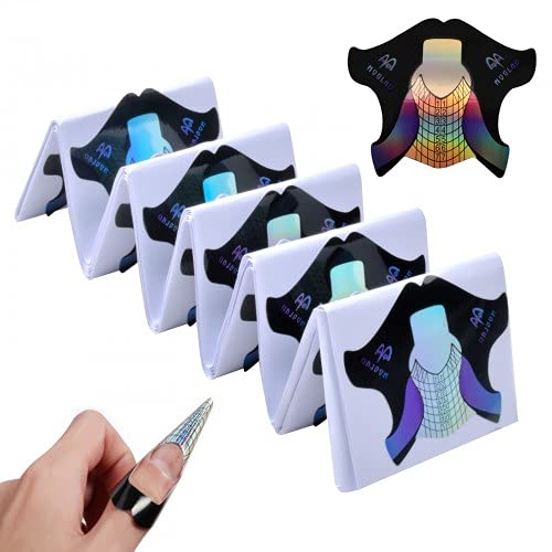 HQdeal Pegatinas de Uñas,100 Piezas Pegatinas para Uñas Autoadhesivas, Pegatinas Uñas Decorativas Nail Art Stickers para Mujeres Niñas DIY Uñas Consejos Calcomanías