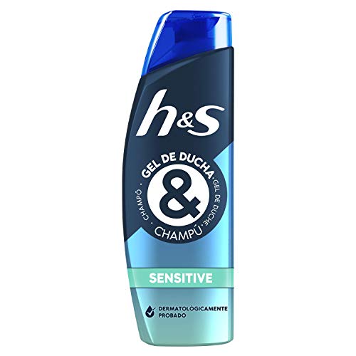 HS Champú Y Gel De Ducha Para Pelo, Cuerpo Y Cara Para Hombre, Sensitive, con Aloe Vera 300 ml