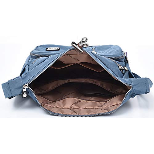 HUAERYOUYUE Impermeable Bolsa de Mensajero Mujer Bolso Bandolera Moda Bolsos de Hombro Bolsa Lateral Bolsa de Deporte Duradera Bolso Viaje para Libro Billetera Paraguas