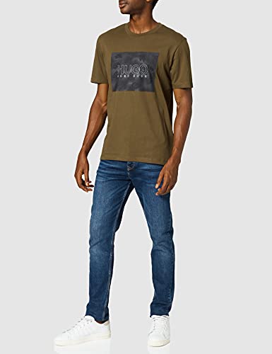 HUGO Dolive_U214 Camiseta, Dark Green 304, S para Hombre