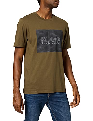 HUGO Dolive_U214 Camiseta, Dark Green 304, S para Hombre