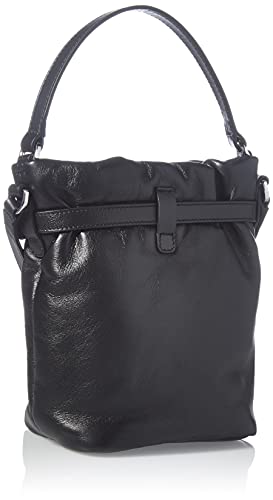 HUGO Kara SM Drawstr-TC, Shopper para Mujer, Negro1, Einheitsgröße