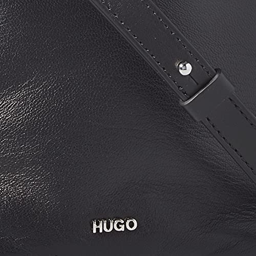 HUGO Kara SM Drawstr-TC, Shopper para Mujer, Negro1, Einheitsgröße