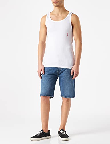 HUGO Tank Top Twin Pack Camiseta de Tirantes, White100, S 2 para Hombre