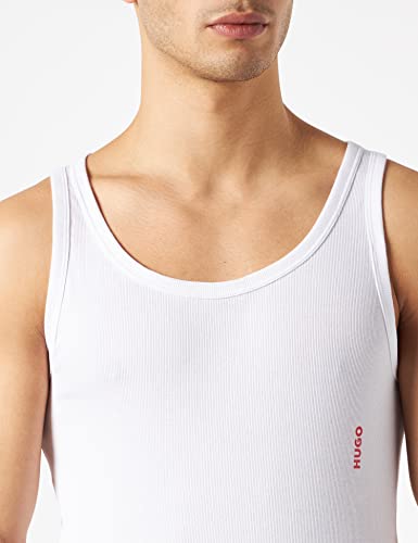 HUGO Tank Top Twin Pack Camiseta de Tirantes, White100, S 2 para Hombre
