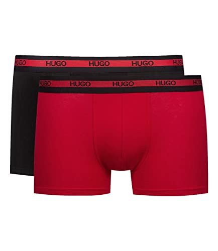 HUGO Trunk Twin Pack, Bóxers, para Hombre, Rojo (Bright Red 622), XX-Large