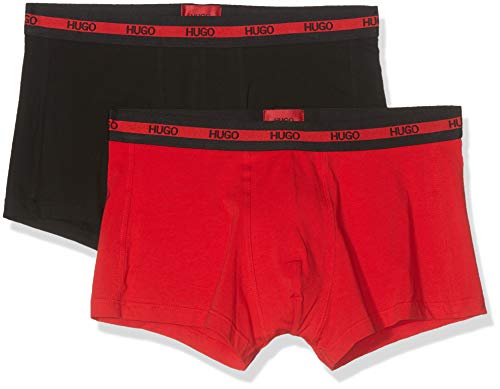 HUGO Trunk Twin Pack, Bóxers, para Hombre, Rojo (Bright Red 622), XX-Large
