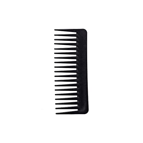 Huposdxjsz Peines, 1 unids Dientes Peine de Dientes, plástico Negro Grande Peine Grande, peines de peluquería de peluquería Pro salón, reduzca la Herramienta de Cuidado del Cabello