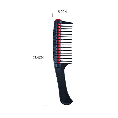 Huposdxjsz Peines, Cepillo for el Cabello, Peine de Pelo de Diente Ancho Profesional, Peine de coloración de Masaje Anti estática, Teñado de Peinado, Herramientas de peluquería (Color : Green)