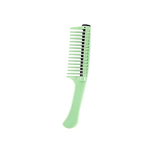 Huposdxjsz Peines, Cepillo for el Cabello, Peine de Pelo de Diente Ancho Profesional, Peine de coloración de Masaje Anti estática, Teñado de Peinado, Herramientas de peluquería (Color : Green)