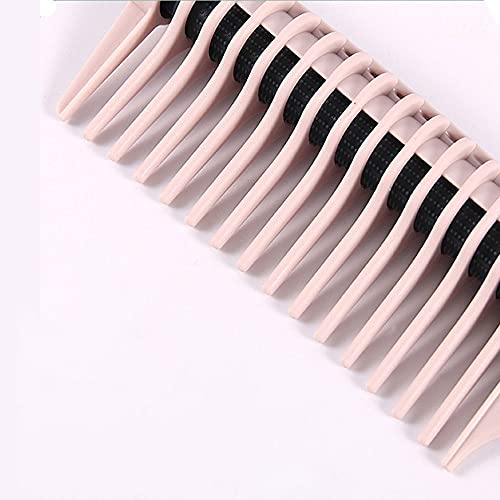 Huposdxjsz Peines, Cepillo for el Cabello, Peine de Pelo de Diente Ancho Profesional, Peine de coloración de Masaje Anti estática, Teñado de Peinado, Herramientas de peluquería (Color : Green)