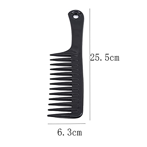 Huposdxjsz Peines, Peine de Dientes Ancho, Peine de peluquería, Mujer Resistente al Calor Detenguaje Mojado Cepillos de Pelo Rizado, Herramientas de Estilo Pro Salón, Multi-Color Opcional