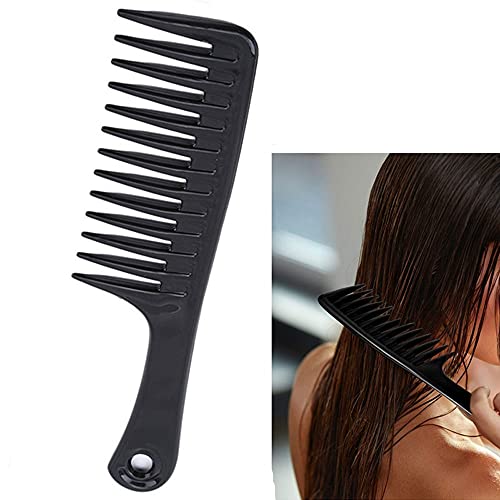Huposdxjsz Peines, Peine de Dientes Ancho, Peine de peluquería, Mujer Resistente al Calor Detenguaje Mojado Cepillos de Pelo Rizado, Herramientas de Estilo Pro Salón, Multi-Color Opcional