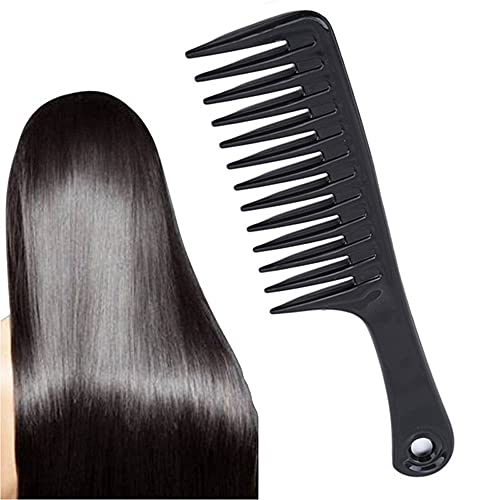 Huposdxjsz Peines, Peine de Dientes Ancho, Peine de peluquería, Mujer Resistente al Calor Detenguaje Mojado Cepillos de Pelo Rizado, Herramientas de Estilo Pro Salón, Multi-Color Opcional
