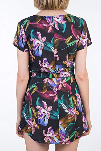 Hurley W Waimea Wrap Dress Vestido, Mujer, Black/(Black), M
