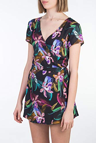 Hurley W Waimea Wrap Dress Vestido, Mujer, Black/(Black), M