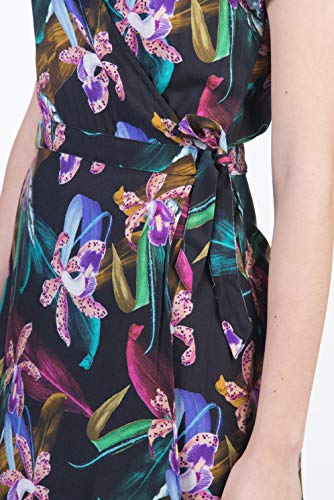 Hurley W Waimea Wrap Dress Vestido, Mujer, Black/(Black), M