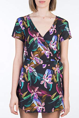 Hurley W Waimea Wrap Dress Vestido, Mujer, Black/(Black), M