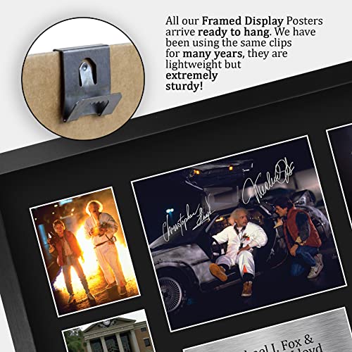 HWC Trading FR A3 Back to The Future Los Regalos Imprimieron La Exhibición Firmada De La Presentación del Autógrafo para Los Fans De Los Recuerdos De La Película - A3 Enmarcado