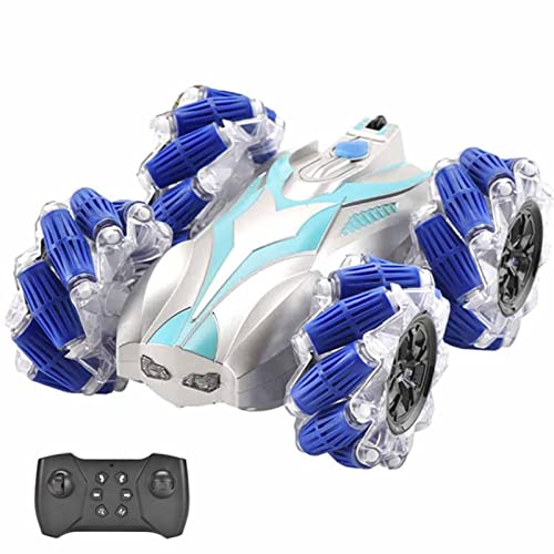 HYWB Coche De Control Remoto 4WD 2.4G Stunt Spray, Oruga De Escalada Todoterreno Giratoria De 360 °, Coche De Pulverización Remoto De Doble Cara para Exteriores C