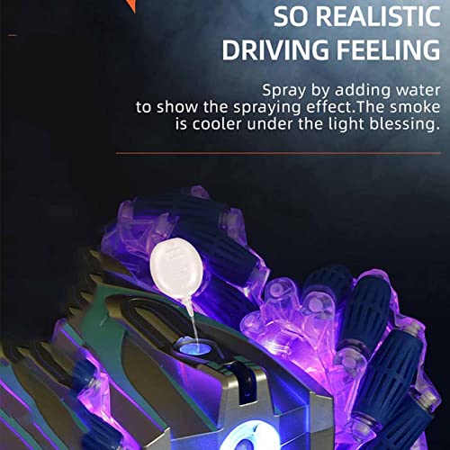 HYWB Coche De Control Remoto 4WD 2.4G Stunt Spray, Oruga De Escalada Todoterreno Giratoria De 360 °, Coche De Pulverización Remoto De Doble Cara para Exteriores C