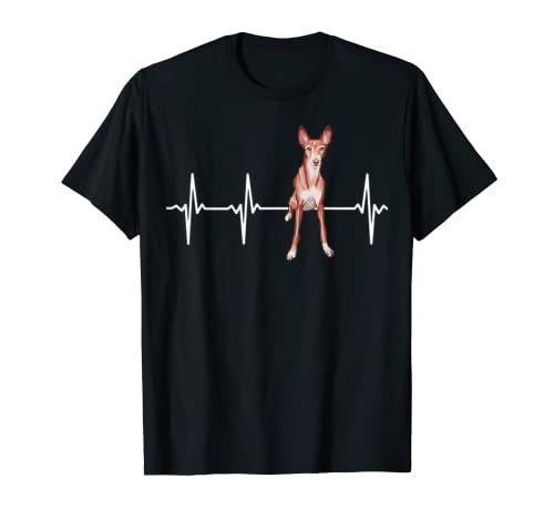 Ibizan Hound Heartbeat Perro Amante Camiseta