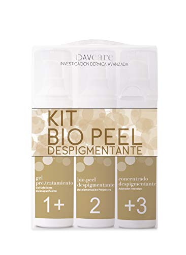 Idav Care Kit Biopeel Despigmentante Profesional Tratamiento Peel + Despigmentación en 3 Pasos