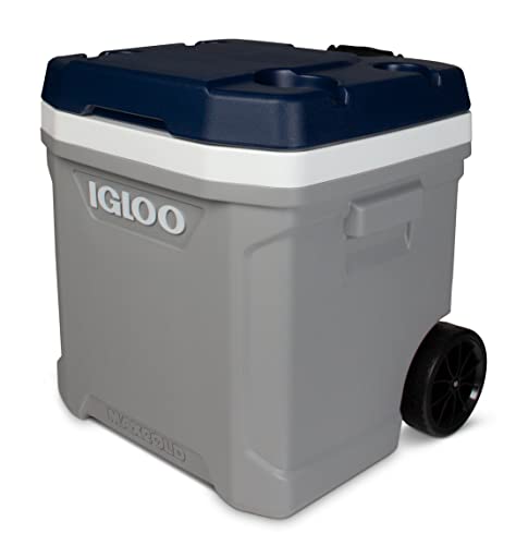 Igloo Maxcold Latitude 62 Roller Nevera con Ruedas, 56 litros, Gris