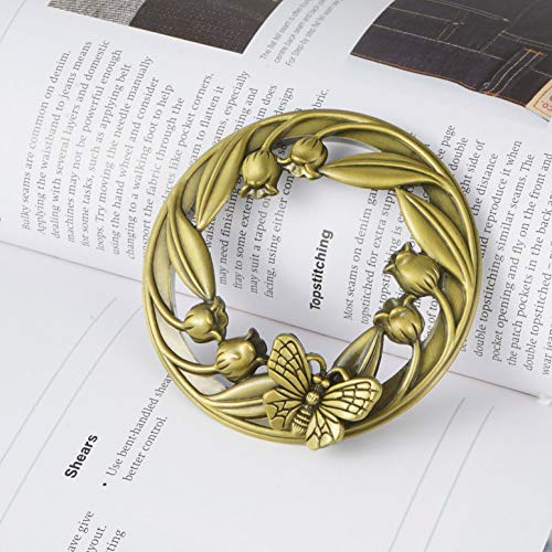 iiniim Tapa Vela de Tarro de Flor de Bronce Antiguo Cubierta de Metal Vela Perfumada Accesorios Decoración de Velas de Tarro Accesorios para Tarro de Vela Perfumada Tipo 2 D OneSize