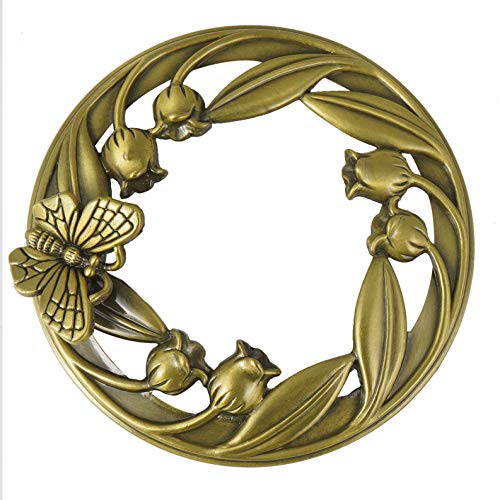 iiniim Tapa Vela de Tarro de Flor de Bronce Antiguo Cubierta de Metal Vela Perfumada Accesorios Decoración de Velas de Tarro Accesorios para Tarro de Vela Perfumada Tipo 2 D OneSize