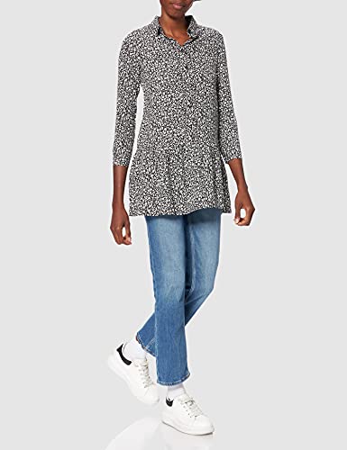IKKS Robe Noir imprimé Fleurs Vestido, Negro Estampado Floral, 16 años para Niños