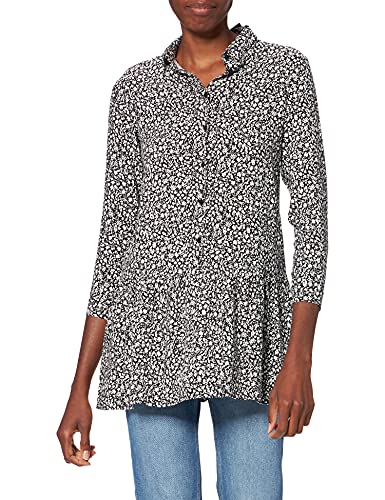 IKKS Robe Noir imprimé Fleurs Vestido, Negro Estampado Floral, 16 años para Niños