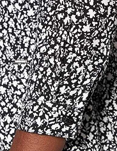 IKKS Robe Noir imprimé Fleurs Vestido, Negro Estampado Floral, 16 años para Niños