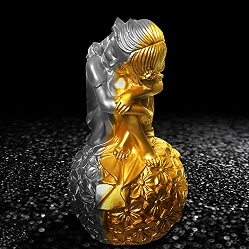 illombo Pintura de oro metalizada, 100 ml, resistente al agua, no se decolora, pintura dorada, laca, barniz, para colorear estatuaria, bricolaje
