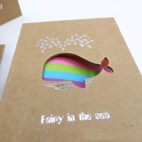 IMIKEYA Álbum de fotos de bebé, álbum de recortes, 10,6 cm, álbum de fotos de coleccionista, recuerdos de crecimiento, libro para niños pequeños de cumpleaños, ballena