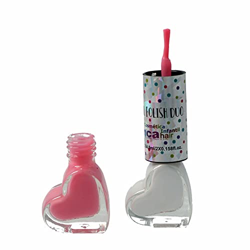 INCA. Set de 6 Pintauñas Niñas lavable con agua. Fácil de eliminar lavando las manos. Esmalte de uñas no tóxico.Incluye 6 esmaltes base agua en colores pastel