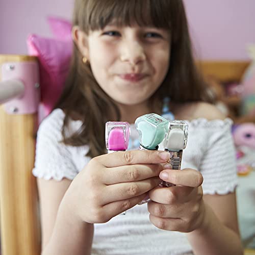 INCA. Set de 6 Pintauñas Niñas lavable con agua. Fácil de eliminar lavando las manos. Esmalte de uñas no tóxico.Incluye 6 esmaltes base agua en colores pastel