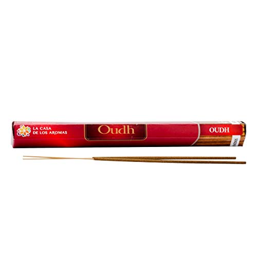 Incienso Oudh - Pack de 6 Sticks con 120 Varillas | La casa de los Aromas (120 Varillas - Pack 6 Sticks, Oudh)