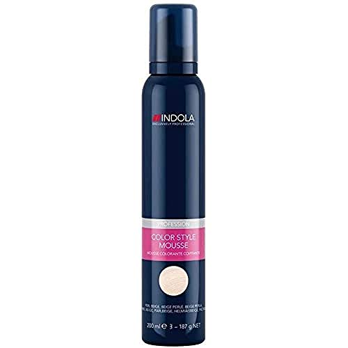 Indola Color Style Mousse - Laca de color para el pelo, 1 unidad (1 x 200 ml)