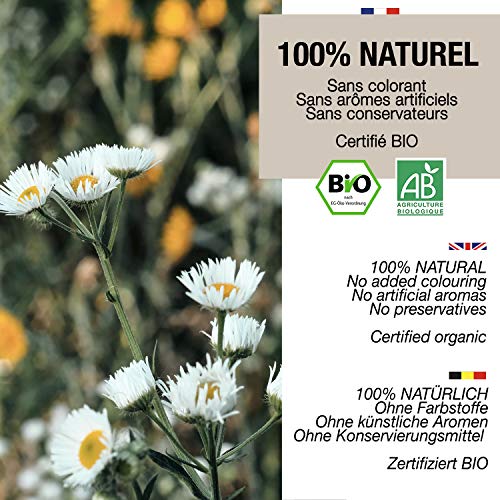 🌼 INFUSION MANZANILLA ECOLOGICA Origen Europa, 100gr I Infusión a granel, Tisana Ecológica, infusiones para dormir y para la digestión I Flor de manzanilla Alemana - Manzanilla en flor Ecológica