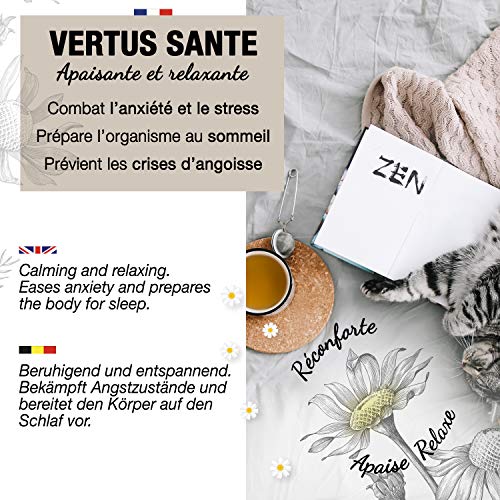 🌼 INFUSION MANZANILLA ECOLOGICA Origen Europa, 100gr I Infusión a granel, Tisana Ecológica, infusiones para dormir y para la digestión I Flor de manzanilla Alemana - Manzanilla en flor Ecológica