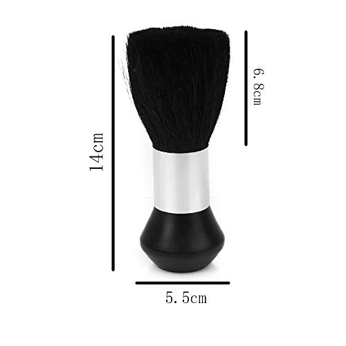 inherited 2pcs Cepillo de Cuello para barberia,Cepillo Barbero Profesional Suave Pelo, Brocha de Peluquería, Salón, Peluquero - para Eliminar los Residuos del Cabello