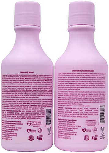 Inoar Dúo Pos Progress Champú y Acondicionador Alisado de Queratina - 1 Pack