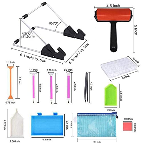 INSANYJ Herramientas de 5d Pintura Diamantes, Mesa de Luz Dibujo A4 Kit de Almohadilla de Luz Ultradelgada Regulable, Tablero De Almohadilla de Luz LED con Juego de Accesorios, para Adultos o Niños