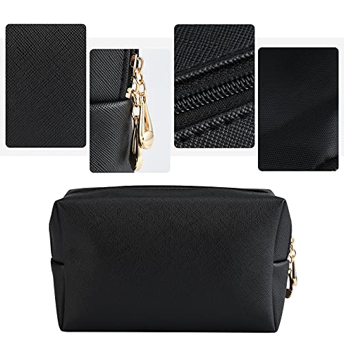 INSOUR Paquete de 2 bolsas de maquillaje, bolsas de cosméticos impermeables para viajes, bolsa de aseo para maquillaje, bolsa de maquillaje, soporte para brochas para mujeres y niñas