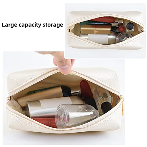 INSOUR Paquete de 2 bolsas de maquillaje, bolsas de cosméticos impermeables para viajes, bolsa de aseo para maquillaje, bolsa de maquillaje, soporte para brochas para mujeres y niñas