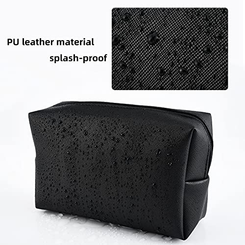 INSOUR Paquete de 2 bolsas de maquillaje, bolsas de cosméticos impermeables para viajes, bolsa de aseo para maquillaje, bolsa de maquillaje, soporte para brochas para mujeres y niñas