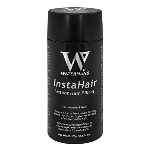InstaHair Best Hair Building Fibras Marrón Oscuro 23g – Fibras de cabello para hombres y mujeres, corrector de pérdida de cabello